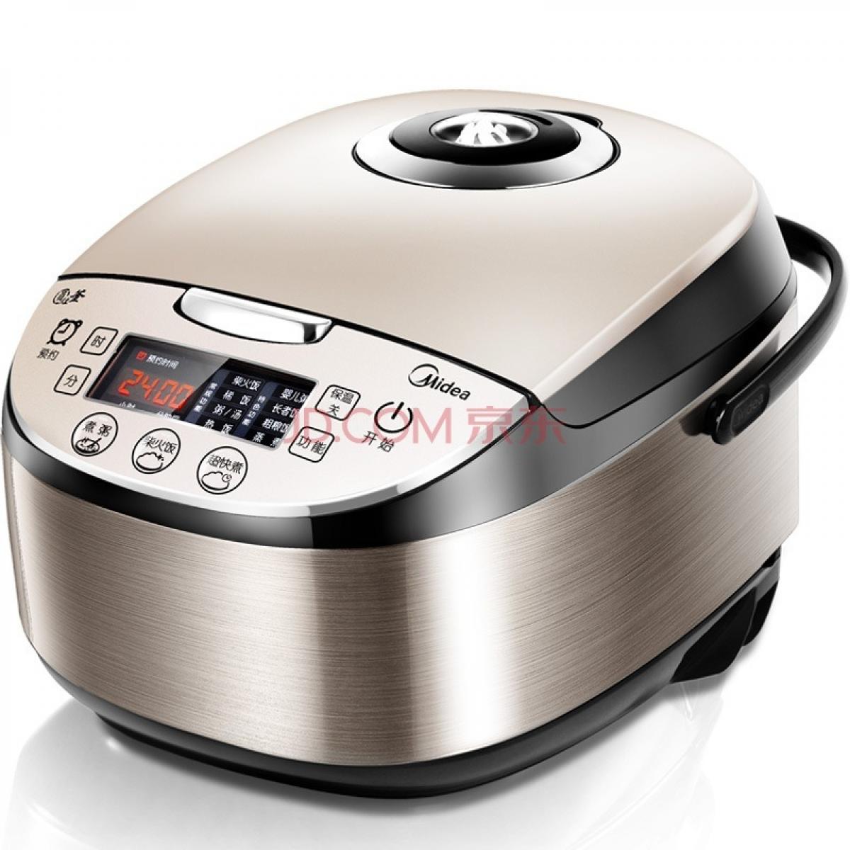 美的（Midea）电饭煲 4L/4升涡轮动力圆灶釜内胆智能柴火饭电饭锅 WFS403