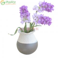 津沽园艺 韩式陶瓷巧克力色磨砂花盆 带底孔适合各类多肉花卉绿植盆栽室内桌面花盆